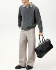 Collared V-Neck Knit Jumper | Zadinia