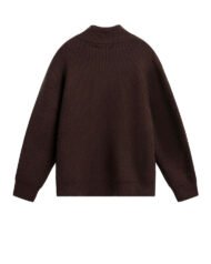 Half-Zip Boucle Knit Jumper | Zadinia