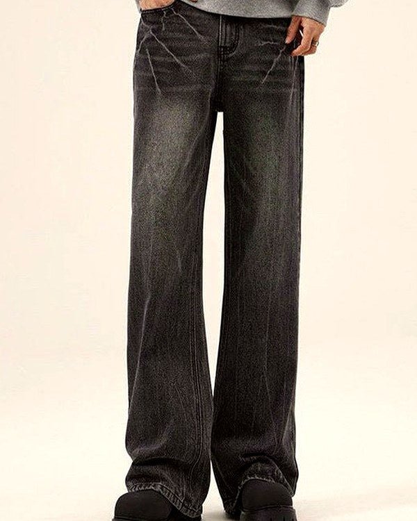 Men's Washed Bootcut Jeans | Zadinia