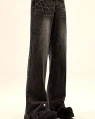 Men's Washed Bootcut Jeans | Zadinia