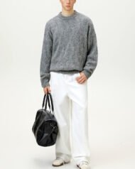 Oversized Cable Knit Crew Neck Jumper | Zadinia