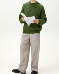 Oversized Cable Knit Crew Neck Jumper | Zadinia